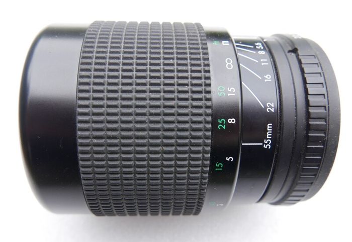 Pentacon Prakticar PB 4-5.6/55-200 MC is a vintage manual focus zoom lens made in East Germany