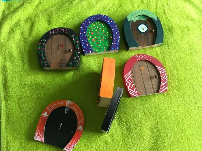 Fairy doors hand made.