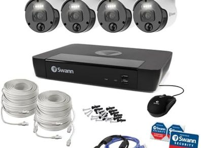 Swann Master-Series NVR 4K 4 Camera & 8 Channel S