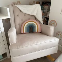 Nursing chair: Nested Soothe Easy Chair & Rocker Natural / Beech wood