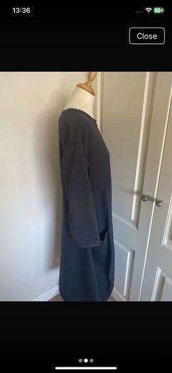Peruzzi size 14-16 black dress with pockets