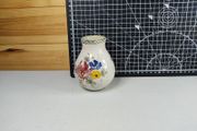 Vintage Handbemalt Porcelain Vase German 4 Inches Flowers Antique Collectable