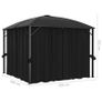 Gazebo with Curtains 300x300x265 cm Anthracite Image 8