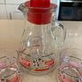 Italia 1990 Coca Cola Jug and Glass Set rare Image 4