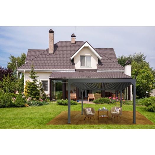 Pergolux 9100 Pergola Grey 3x3x2.4m