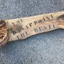 Devil wood carving sign Image 3