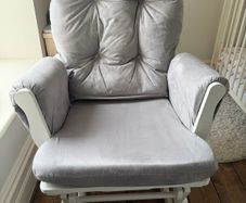 Chair with footstool