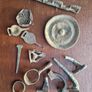 Metal Detecting Job Lot! Roman Fibulae, Tudor bits, Rings, Seals, Coin. UK Finds! Image 5