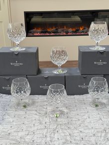 Waterford Crystal Lismore Brandy Glasses x 6