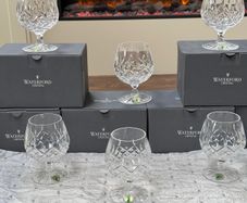 Waterford Crystal Lismore Brandy Glasses x 6