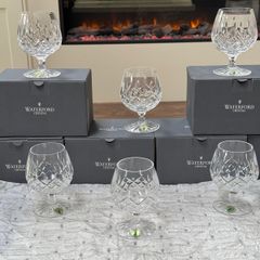 Waterford Crystal Lismore Brandy Glasses x 6