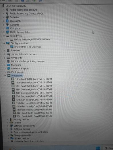 Dell 15 DC15250 13th gen