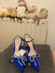 Zara heels with bow (size 38/UK5)