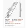 Loading Ramps, 2 Pcs 2400 x 380 mm, Durable Aluminum and Heavy-Duty Trailer Ramp Set with Anti-Slip Plates, 2721.6 kg Combined Capacity Image 4