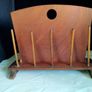Deco newspaper rack, wooden magazine rack Image 2