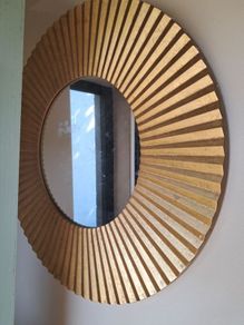 Zara Home Gold round mirror 60cm