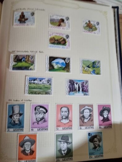 Stamp album 153 Botswana, Lesotho