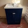Vanity unit navy and white Image 6