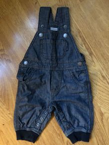 Polarn O Pyret POP denim dungarees 56cm 1-3 months
