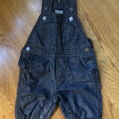 Polarn O Pyret POP denim dungarees 56cm 1-3 months