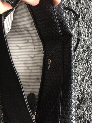 Large Black Clutch