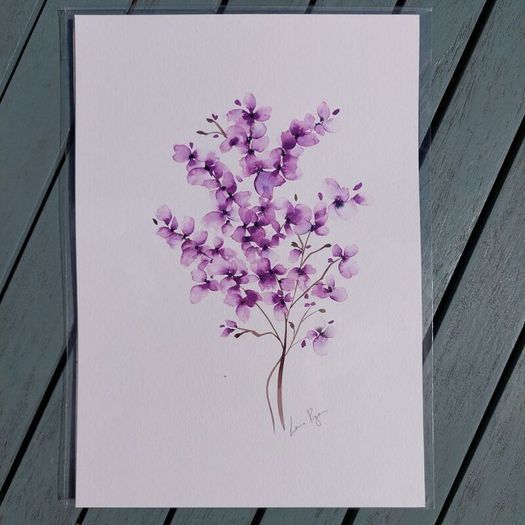 Original Watercolour Floral Painting
