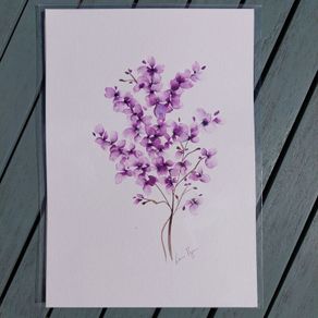 Original Watercolour Floral Painting