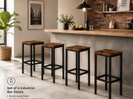 main image for ad Industrial Bar Stools Set of 4