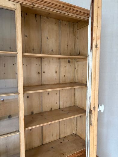 Victorian Country Pine Bookcase / Dresser