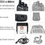RT24 Walkie Talkies for Adults, Rechargeable 2 Way Radio Long Range PMR446 License Free 16 Channels CTCSS/DCS, Two Way Radio with Earpiece and USB Charging Base(Black, 2 Pair) Image 7