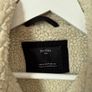 BERSHKA Black Cord Jacket Faux Sheepskin Lining Size M! Image 3