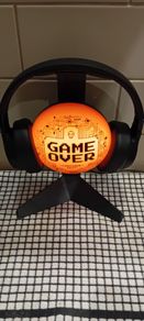 Headphone gaming stand with light