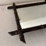 Vintage French Faux Bamboo Wall Mirror Image 2
