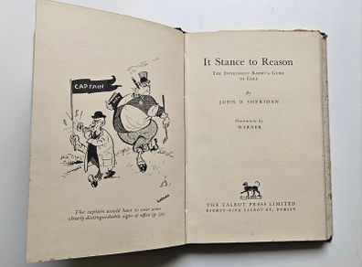 It Stance to Reason (1947) - John Sheridan - Vintage Golf Book