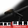 COB LED Bicycle Bike Cycling Front Rear Tail Light USB Rechargeable 6 Modes Waterproof Front Rear Tail LED Light Image 4