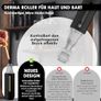 HAMINOS Derma Roller with Reservoir for Hair, Beard, Skin, Lips, Wrinkles, Stretch Marks, Hyperpigmentation - Instant Serum Application, 105 Titanium Needles 0.25 mm Image 2