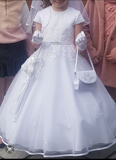 communion dress balero and veil