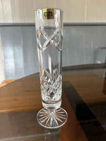 Cavan Crystal Vase - footed, 7.5" - Vera