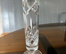 Cavan Crystal Vase - footed, 7.5" - Vera