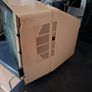 Ideal Prop, Vintage Working Boots Audio TV12 Portable Black and White CRT Television, featuring a cream plastic casing with side control dials and a 12 inch screen. Designed with dual power capabilities supporting standard mains voltage (240V) as well as  Image 4