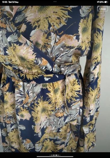 dress Bnwt ichi dress navy floral print dress size small 10/12