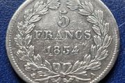 1834 A France 5 Francs Louis Philippe I Silver coin