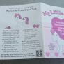 Pamphlet 2 Leaflet HTF Collector Sheet for Birthflower Ponies US version 1984 MLP G1 My Little Pony Image 4