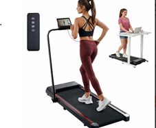 Under Desk Treadmill Walking Pad with Handle Bar