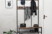 New XXL Metal Hall Tree Coat Rack with Shoe Bench - FREE P&amp;P