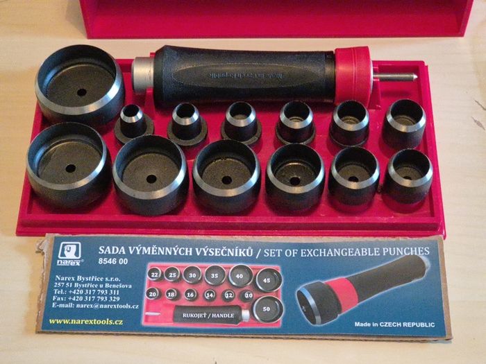 Wad hole punch set, NEW