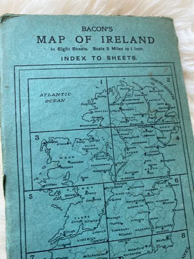 Antique Road & Cycle map Donegal