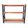 2.4m Mecalux (will not bow) Used Garage Shelving Image 4