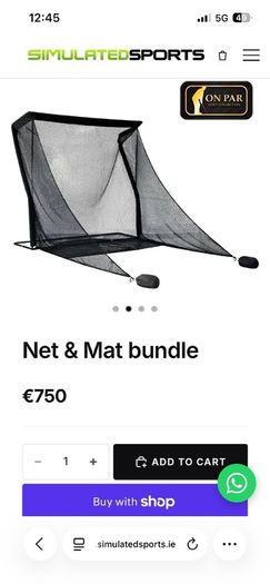 Golf Practice Net & Mat bundle