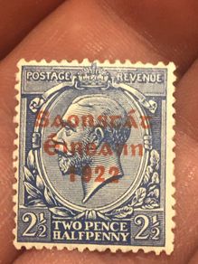 Irish overprinted British stamp 1922